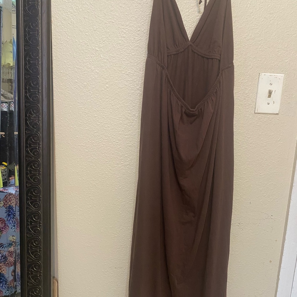 Faded Glory Chocolate Brown Maxi Dress - Picture 4 of 6